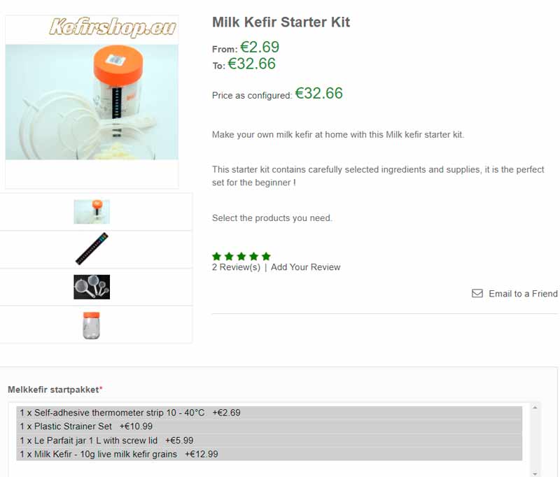 Buy Live Milk Kefir Grains - Milk Kefir Starter Kit